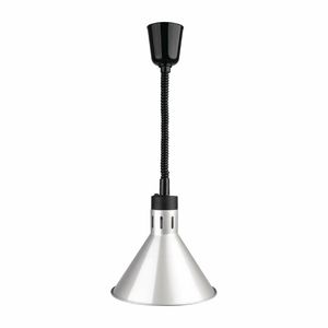 Buffalo Conical Retractable Heat Shade Silver Finish - DY464 - 1