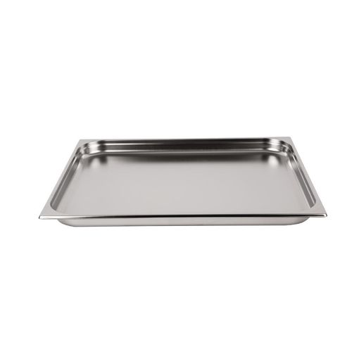 Vogue Stainless Steel 2/1 Gastronorm Pan 40mm - K801 - 4