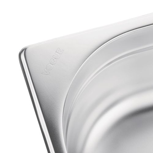 Vogue Stainless Steel 2/1 Gastronorm Pan 65mm - K802 - 8