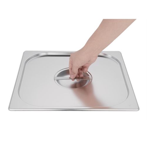 Vogue Stainless Steel 2/3 Gastronorm Lid - K970 - 3