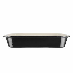 Vogue Black Cast Iron Roasting Dish Large - U572 - 3