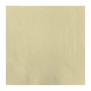 Fasana Dinner Napkin Crème 40x40cm 3ply 1/4 Fold (Pack of 1000) - CC591 - 1