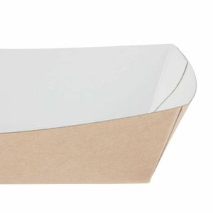 Colpac Compostable Kraft Food Trays Large 220mm (Pack of 250) - FA364 - 3