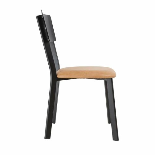 Bolero Metal & PU Side Chair Vintage Camel (Pack 4) - DR300 - 3