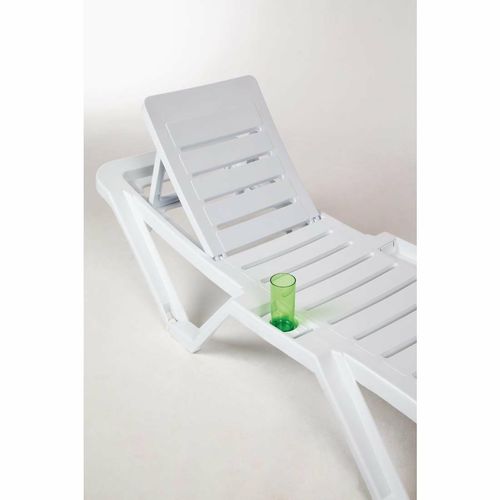 Resol Polypropylene Sun Loungers White (Pack of 2) - CG209 - 6