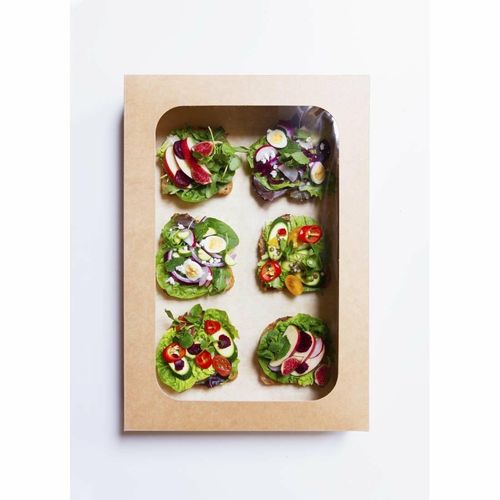 Vegware Compostable Sandwich Platters With Lid Large (Pack of 25) - FD387 - 4