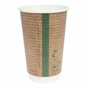 Vegware Compostable Hot Cups 455ml / 16oz (Pack of 400) - GH022 - 3