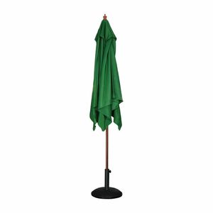 Bolero Square Double Pulley Parasol 2.5m Diameter Green - GH989 - 3
