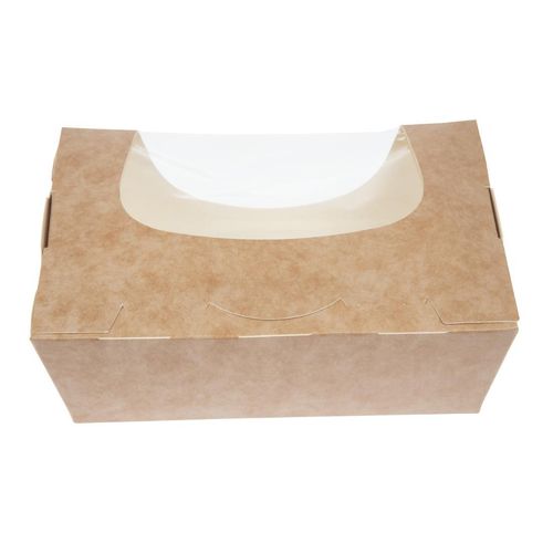 Colpac Zest Compostable Kraft Medium Salad Box 825ml/29oz (Pack of 250) - FA392 - 5