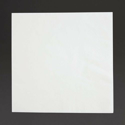 Fiesta Recyclable Lunch Napkin White 33x33cm 2ply 1/4 Fold (Pack of 2000) - FE219 - 1
