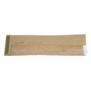 Vegware Compostable Kraft Baguette Bags With PLA Window (Pack of 1000) - CL693 - 3