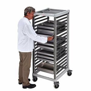 Cambro 2/1 Gastronorm Trolley 36 Pan Capacity Tall - FP467 - 3