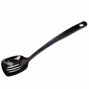 Black Slotted Serving Spoon 12 - J635 - 1