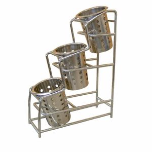 Craven Chrome Plated Cutlery 3 Pot Holder - CE685 - 1