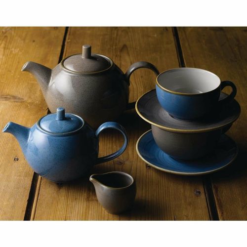 Churchill Stonecast Round Cappuccino Saucers Peppercorn Grey 158mm - DK567 - 3