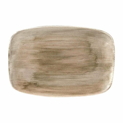 Churchill Stonecast Patina Antique Taupe Oblong Chefs Plate 343mm (Pack of 6) - FD845 - 1