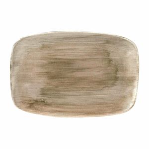 Churchill Stonecast Patina Antique Taupe Oblong Chefs Plate 343mm (Pack of 6) - FD845 - 1