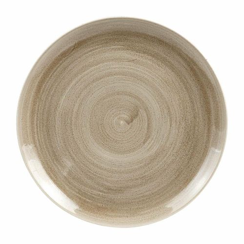 Churchill Stonecast Patina Antique Coupe Plates Taupe 288mm (Pack of 12) - HC786 - 1