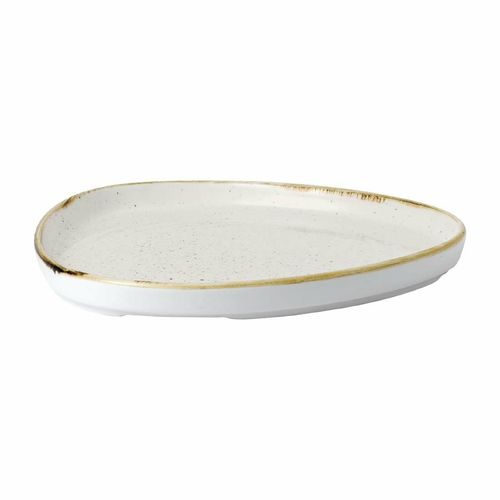Churchill Stonecast Barley White Triangle Walled Chefs Plate 200mm (Pack of 6) - FR031 - 9