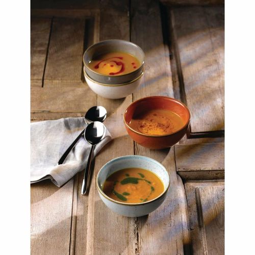 Churchill Stonecast Round Soup Bowls Duck Egg 132mm (Pack of 12) - HC827 - 3