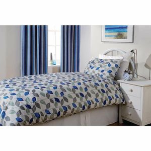 Mitre Essentials Florence Leaf Pillowcase Cobalt - GU375 - 1