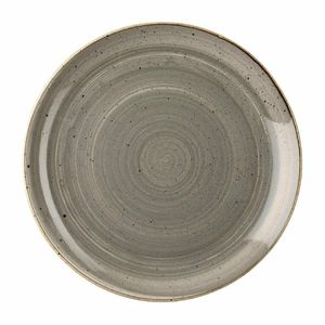 Churchill Stonecast Round Coupe Plate Peppercorn Grey 165mm (Pack of 12) - DK555 - 1