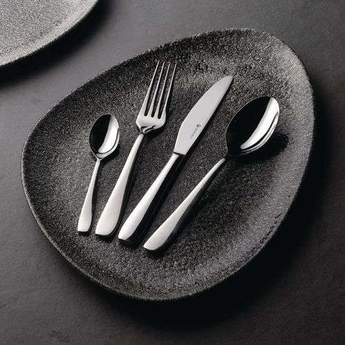 Churchill Studio Prints Raku Triangular Plates Quartz Black 356mm (Pack of 6) - DY215 - 4