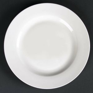 Olympia Lumina Wide Rim Round Plates 200mm (Pack of 6) - CD623 - 1