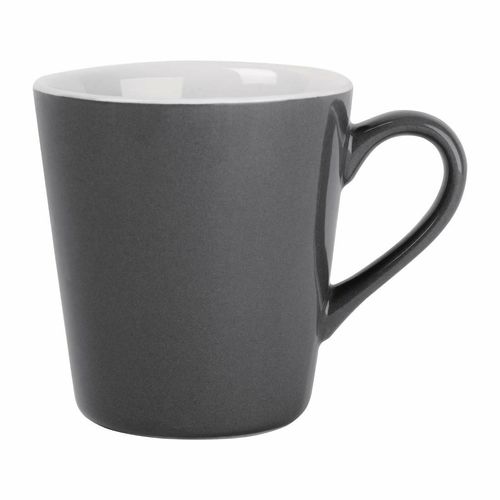 Olympia Cafe Flat White Cups Charcoal 170ml (Pack of 12) - FF992 - 1