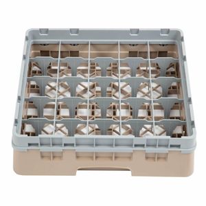 Cambro Camrack Beige 25 Compartments Max Glass Height 92mm - DW554 - 3