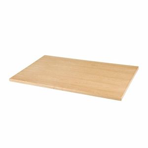 Bolero Pre-drilled Rectangular Table Top Natural Ash Veneer 1100 x 700mm - CY950 - 3