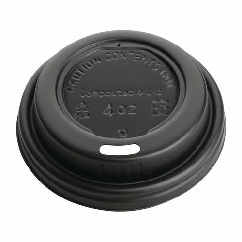 Fiesta Compostable Espresso Cup Lids 113ml / 4oz (Pack of 50) - DY982 - 6