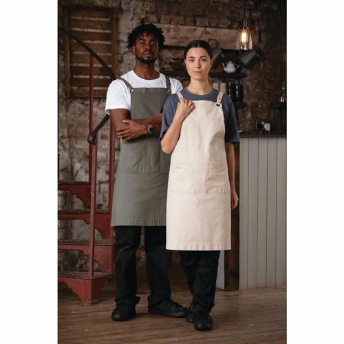Southside Cotton Canvas Bib Apron Stone - BB685 - 3