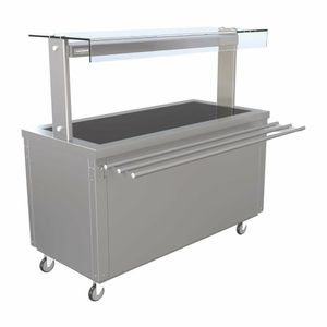 Parry Flexi-Serve Hot Cupboard with Quartz Heated Servery Counter 1495mm FS-HT4PACK - FD218 - 1