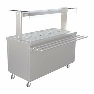 Parry Flexi-Serve Hot Cupboard with Heated Bain Marie 1495mm FS-HB4PACK - FD226 - 1