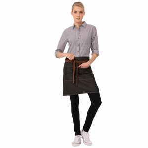 Chef Works Urban Memphis Half Bistro Apron Black - B587 - 1