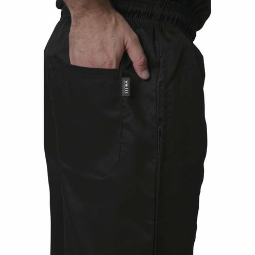 Whites Vegas Chef Trousers Polycotton Black 2XL - A582-XXL - 6