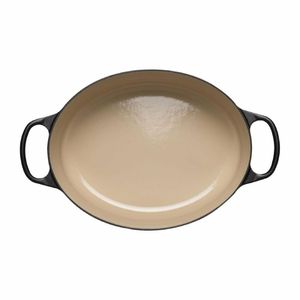 Le Creuset Cast Iron Oval Casserole 4.1L Satin Black - DR466 - 3