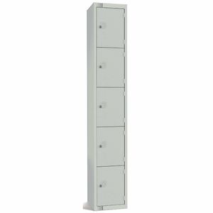 Elite Five Door Camlock Locker Grey - CG615-C - 1