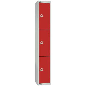 Elite Four Door Manual Combination Locker Locker Red - W982-CL - 1