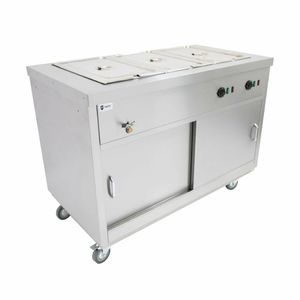 Parry Mobile Hot Cupboard with Bain Marie Top HOT12BM - FA353 - 1