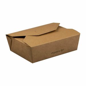 Vegware Compostable Paperboard Food Boxes No.5 1050ml / 37oz (Pack of 150) - GL859 - 1