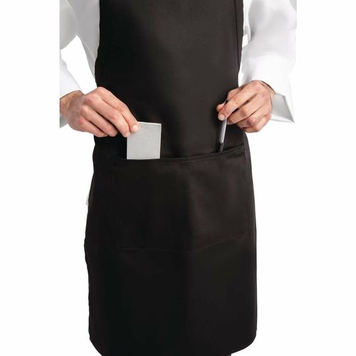 Chef Works Bib Apron Black - A924 - 5