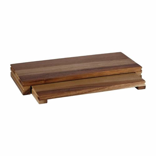 Churchill Alchemy Buffet Wooden Rectangular Presentation Boards 396mm - DF983 - 2