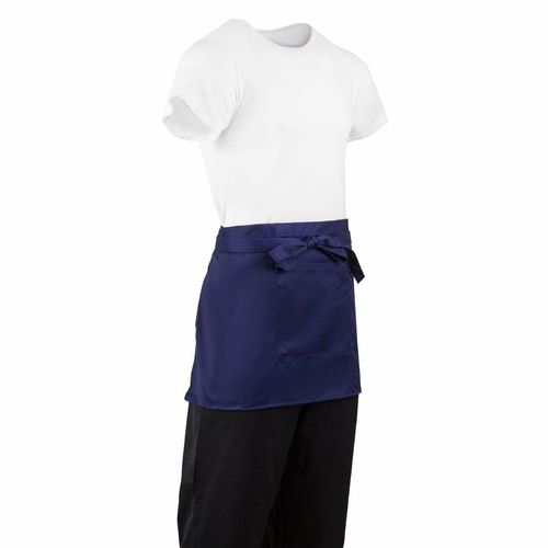 Whites Short Bistro Apron Navy Blue - BB179 - 6