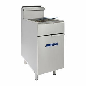 Imperial Single Tank Twin Basket Free Standing Propane Gas Fryer IFS-40-OP - CN021-P - 1