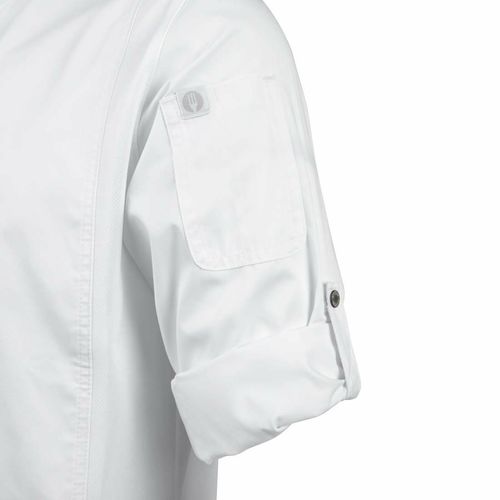 Chef Works Unisex Hartford Lightweight Chef Jacket White Size 3XL - BB264-3XL - 12