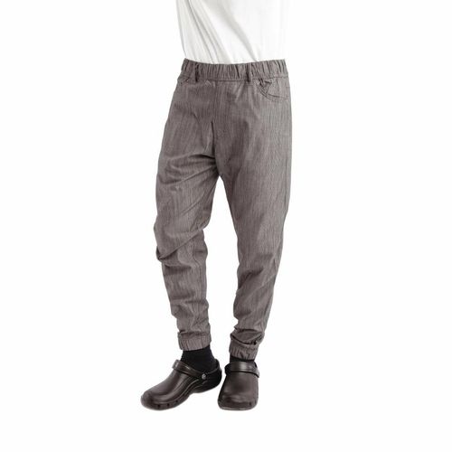 Chef Works Urban Jogger 257 Black and White Fine Stripe Size M - BB300-M - 15