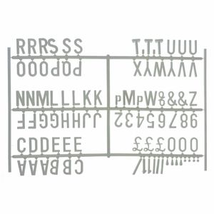 Beaumont Peg Board 20mm Letters 540 Characters White (Pack of 20) - HC765 - 1