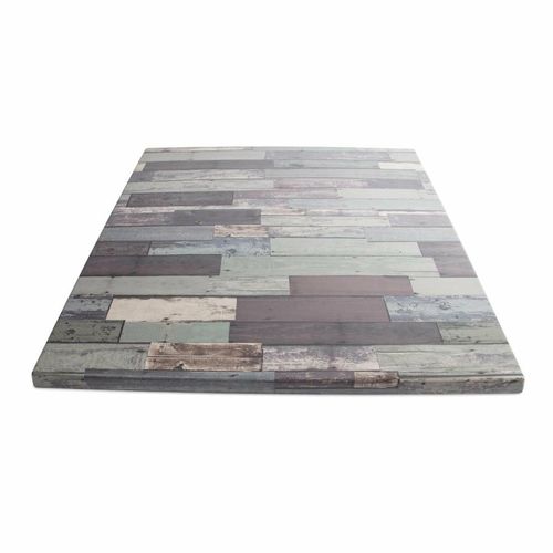 Werzalit Square 700mm Table Top Blanchas Blue - HD122 - 2